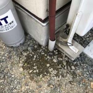 ''給水管の破損が原因…'' ''給水管の破損が原因…''